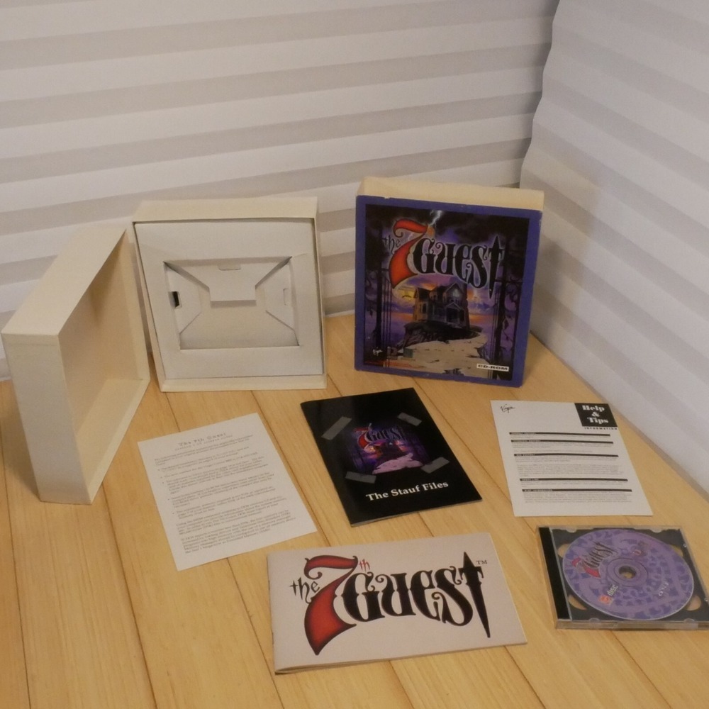 The 7th Guest (PC CD-ROM) VINTAGE BIG BOX with Manual, CD & More (see photos)